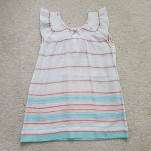 Janie and Jack Girls' Striped Lightweight Sundress Swim Cover-up sz4